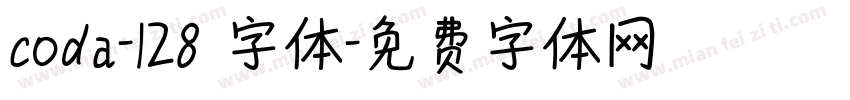 coda-128 字体字体转换